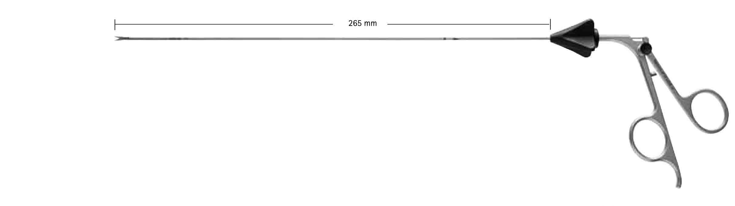 ENDOSKOPİK MİKRO MAKAS KESKİN  25,5CM
